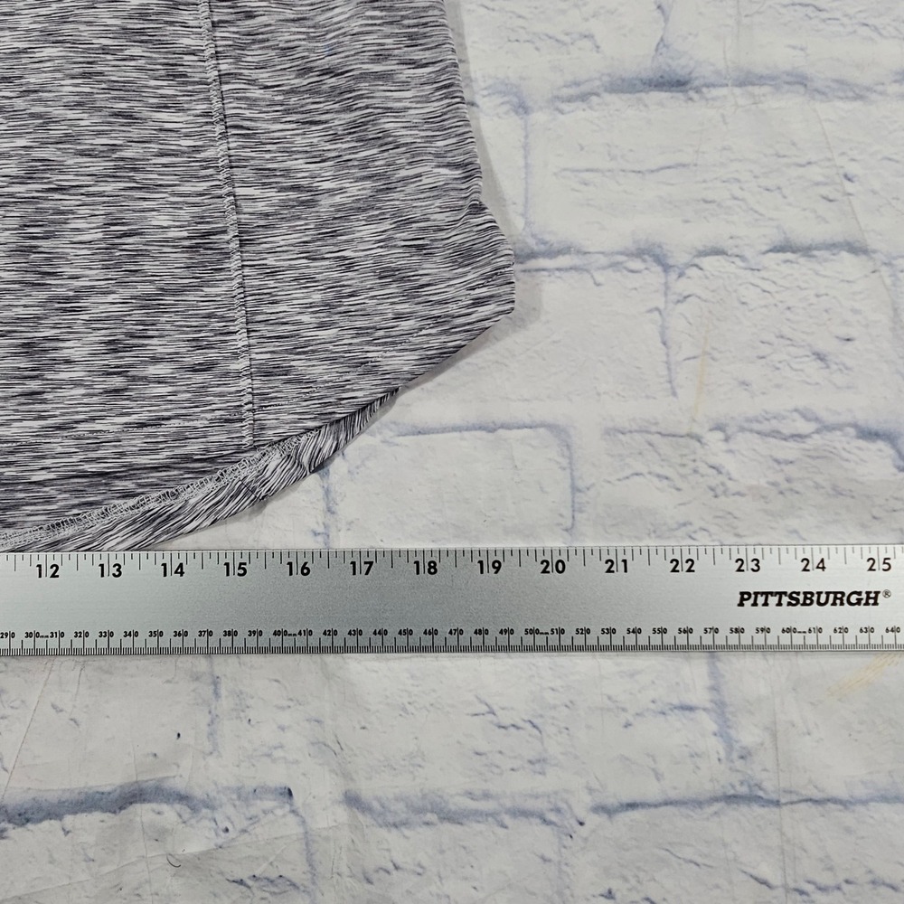 Zero Restriction Pullover WOMENS M Grey Space Dye 1/4 Zip Funky Buddha Thumbhole - Picture 4 of 12